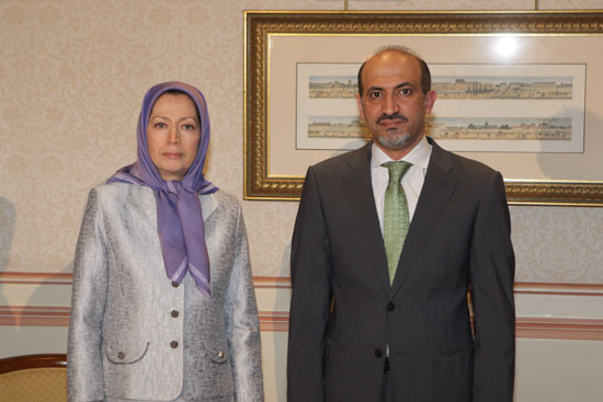 Meeting of Mrs. Maryam Rajavi and Mr. Ahmad Jarba  in Paris