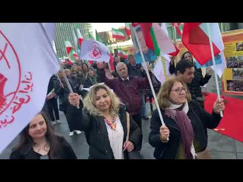 تظاهرات ایرانیان آزاده در لوکزامبورگ همزمان با اجلاس شورای وزیران اتحادیه اروپا