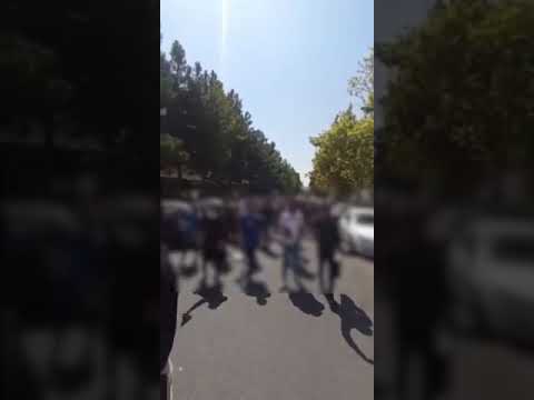 دانشجویان دانشگاه تربیت مدرس با شعار  «رهایی حق ماست  قدرت ما جمع ماست» - ۲۸ شهریور