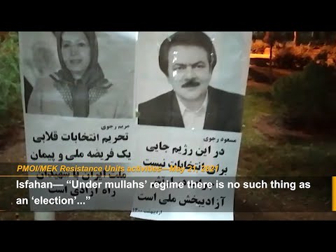MEK Resistance Units spread the slogan of Iran election boycott in 2021