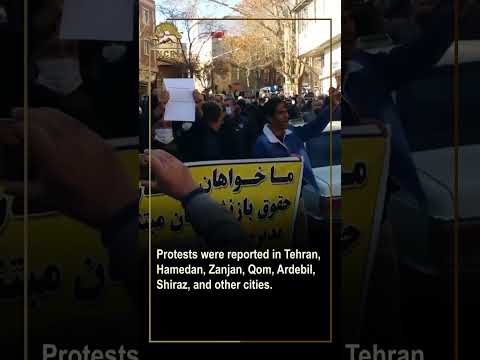 Iran: Retired Teachers Hold Protests in Dozen Cities