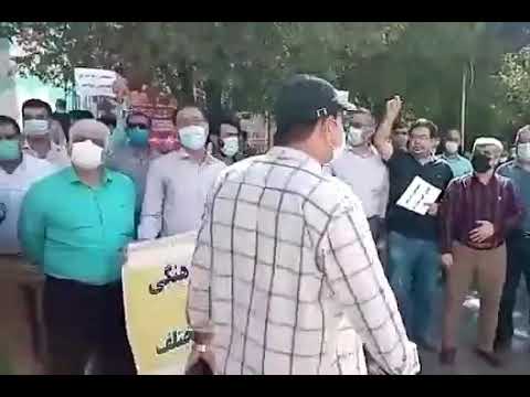 تجمع اعتراضی معلمان و آموزگاران در خوزستان