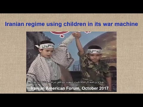 Iranian regime using children in its war machine