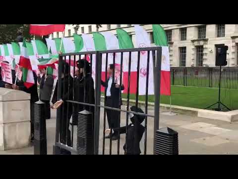 تظاهرات و آکسیون ایرانیان آزاده در لندن - اعتراض علیه اعدام در ایران تحت حاکمیت آخوندها