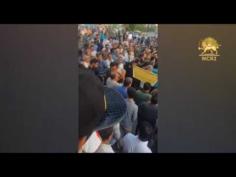 BORAZJAN, southern Iran, July 8, 2nd day of demonstrations &amp; protests over severe water shortages