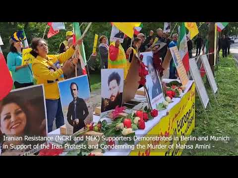 MEK Supporters Demonstrated in Berlin and Munich in Support of the Iran Protests—Sep 23, 2022