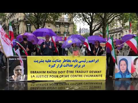 تظاهرات ایرانیان آزاده در پاریس در حمایت از قیام سراسری مردم ایران ۴مهر ۱۴۰۱