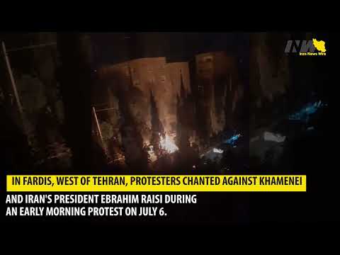 Iranians chant against Khamenei during blackout protests across Iran