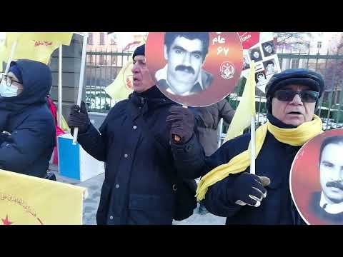 آکسیون اعتراضی ایرانیان آزاده و هواداران سازمان مجاهدین در استکلهم۲۱دیماه
