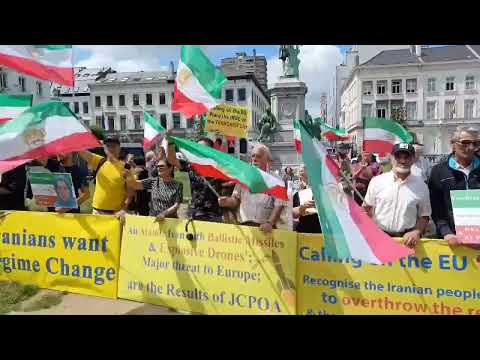 Brussels, July 24—Iranian Resistance Supporters: EU, Blacklist IRGC and Adopt a Firm Policy on Iran