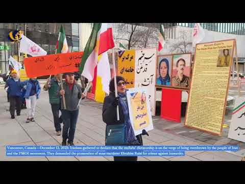 Vancouver, Canada—Dec 12, 2023: Iranians gathered to express solidarity with the Iranian Revolution.