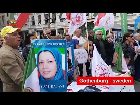 PMOI/MEK supporters rallying against Iran regime’s terrorism, unbridled crackdown