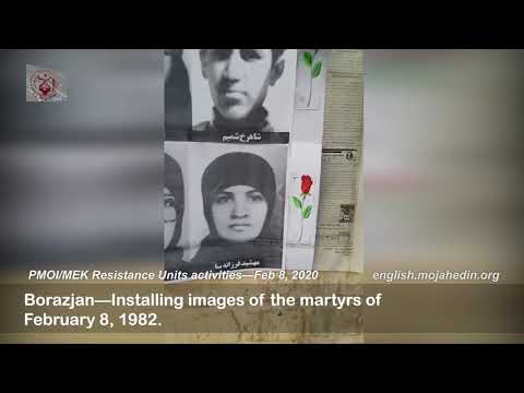 Marking Feb 8, 1982, anniversary of martyrdom of senior MEK officials by Resistance Units in Iran