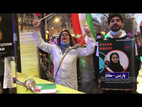 Iranian Resistance Supporters Rally in Support of the Iran Revolution in Paris - December 22, 2022