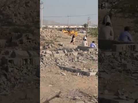 تخریب منازل مسکونی مردم در محله رحمان آباد چابهار توسط دژخیمان خامنه‌ای