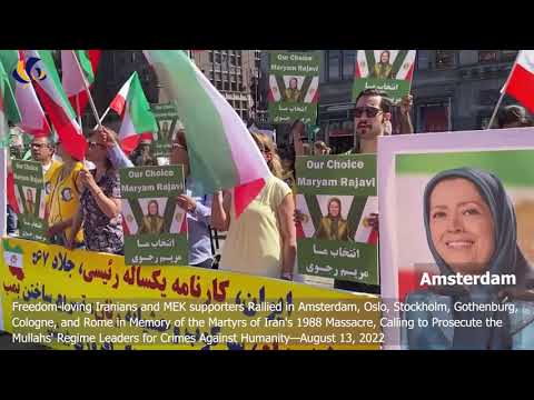 MEK Supporters Rallied in Amsterdam, Oslo, Stockholm, Gothenburg, Cologne &amp; Rome Against the Mullahs