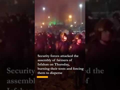 Iran protests: Security forces attack peaceful gathering of Isfahan farmers