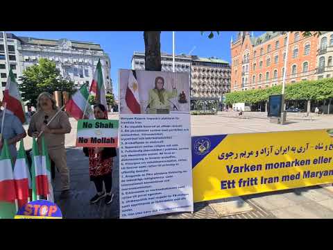 Stockholm—June 14, 2023:MEK Supporters Held a Rally &amp; Book Exhibition to Support the Iran Revolution