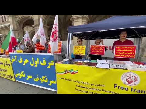 Vienna, Austria—August 8, 2023: MEK Supporters, Expressed Strong Support for the MEK Leadership
