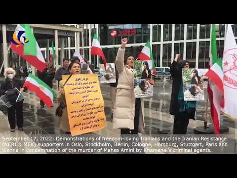 Iranian Resistance Supporters in Different Countries Protested the Brutal Murder of Mahsa Amini