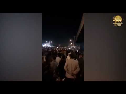 AHVAZ, Iran, Apr. 3, Thousands of people demonstrate and clash with repressive forces