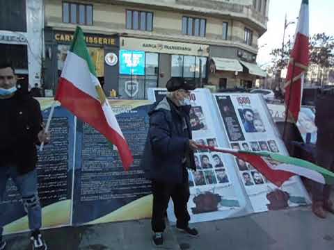 تظاهرات یاران شورشگر - فراخوان به محاکمه جلاد ۶۷ ابراهیم رئیسی- بخارست