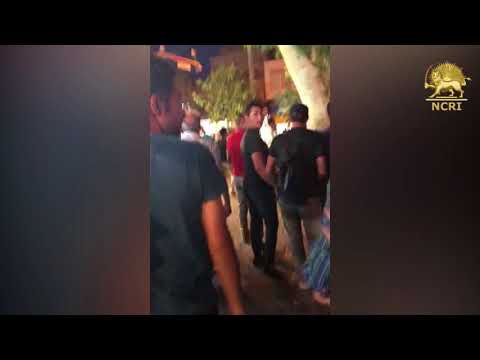 SHIRAZ, Iran, Aug. 4, 2018. Protesters chanting: &quot;DEATH TO THE DICTATOR&quot;