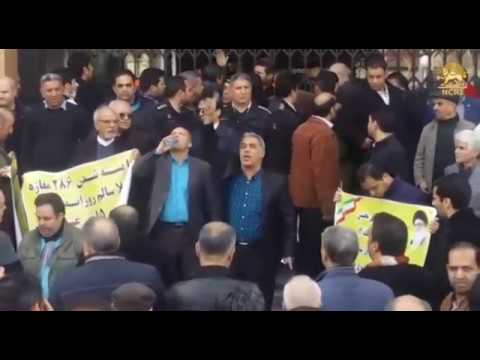 TEHRAN, Iran. Feb. 26, 2018. Protest gathering of the burned Plasco high-rise