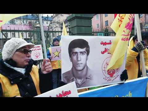 تظاهرات حامیان مقاومت و هواداران مجاهدین در استکهلم