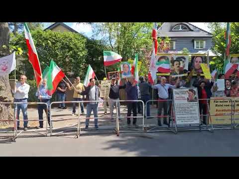 Berlin—May 20, 2024: MEK Supporters Celebrated the Death of Raisi, Mass Murderer of Iranian Youth