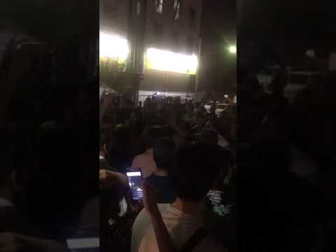 TEHRAN, Iran, June 25, 2018. People chant &quot;We do not want mullahs rule&quot;