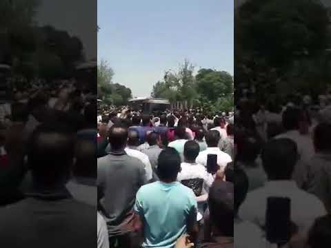 TEHRAN, Iran, June 25, 2018. Protesters chant: we need no trashy parliamen