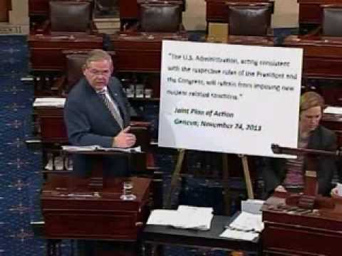 Chairman Menendez Speaks About Negotiations with Iran on the Senate Floor
