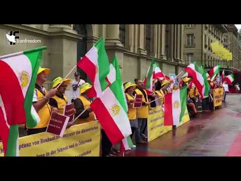 Exiled Iranians protest against Rouhani&#039;s trip to Switzerland-2