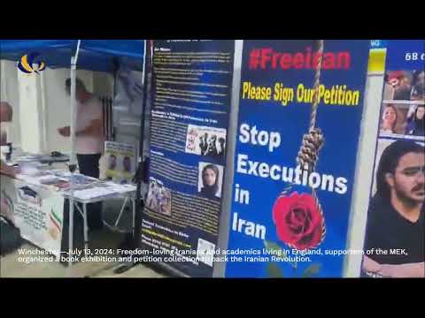 Winchester—July 13, 2024: Iranian Academics Host Book Exhibition to Support Iranian Revolution