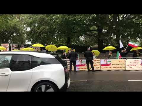 تظاهرات ایرانیان آزاده در لندن در حمایت از قیام سراسری مردم ایران ۴مهر ۱۴۰۱