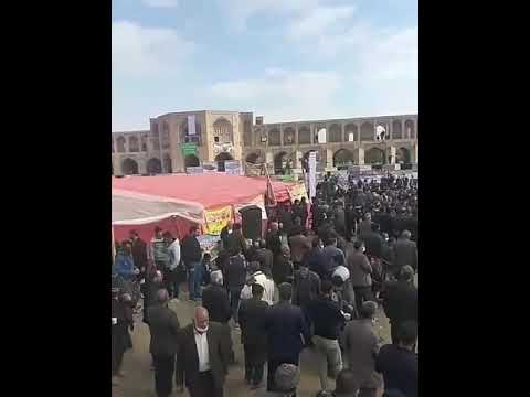 ادامه تجمعات اعتراضی کشاورزان خشمگین اصفهان