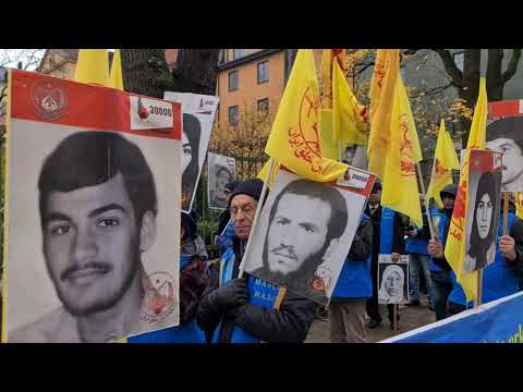 تظاهرات ایرانیان آزاده و هواداران سازمان مجاهدین در استکهلم سوئد،