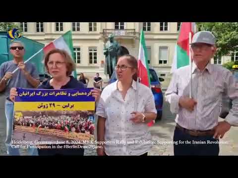Heidelberg—June 8, 2024: MEK Supporters Exhibition &amp; Call for Participation in Berlin Gathering.