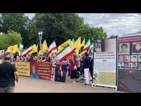 تظاهرات ایرانیان آزاده و یاران شورشگر در، واشنگتن