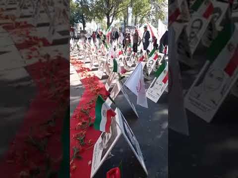 تظاهرات و آکسیون ایرانیان آزاده در پاریس - اعتراض علیه اعدام در ایران تحت حاکمیت آخوندها