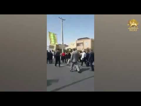 YAZD, Iran. May 1, 2018, Workers start marching on internationl labour day
