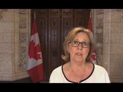 Elizabeth May, MP, leader of Canadian Green Party supports Free Iran 2018 gathering