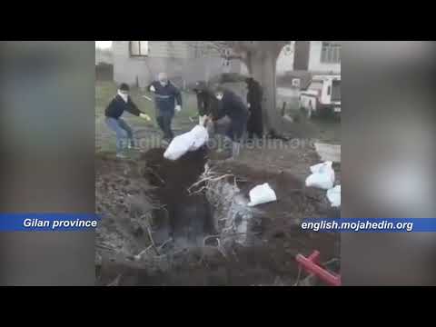 People forced to bury coronavirus COVID-19 victims with their own hands in Gilan