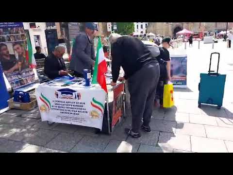 Southampton, England—May 4, 2024: Iranians Organize an Exhibition to Support the Iranian Revolution.