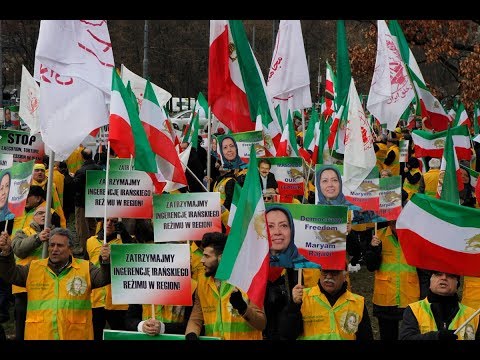 Iranians Rally Outside Warsaw Summit for Second Day, Call for Regime Change