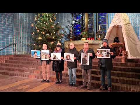 On the Eve of Christmas, MEK Supporters Pray in a Church in Berlin for Victory of Iran Revolution.