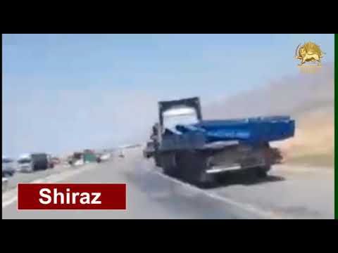 Shiraz, Iran. May 22, 2018, The Nationwide Strike of Heavy Truck Drivers