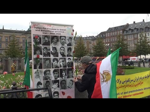 Copenhagen - September 29, 2023: MEK supporters commemorated the martyrs of Zahedan Bloody Friday