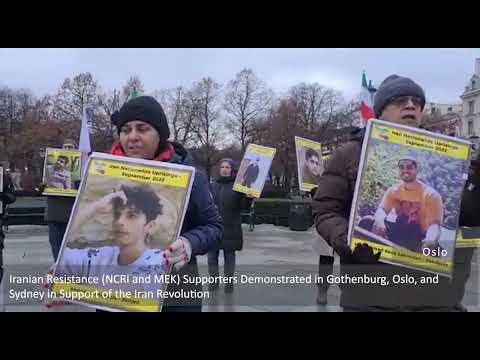 MEK Supporters Demonstrated in Gothenburg, Oslo, and Sydney in Support of the Iran Revolution
